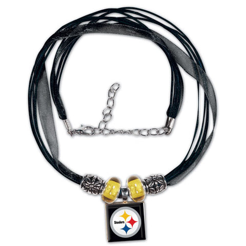 Pittsburgh Steelers Lifetiles Ribbon Necklace