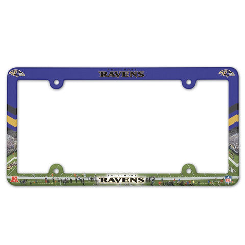 Baltimore Ravens Color Plastic License Plate Frame