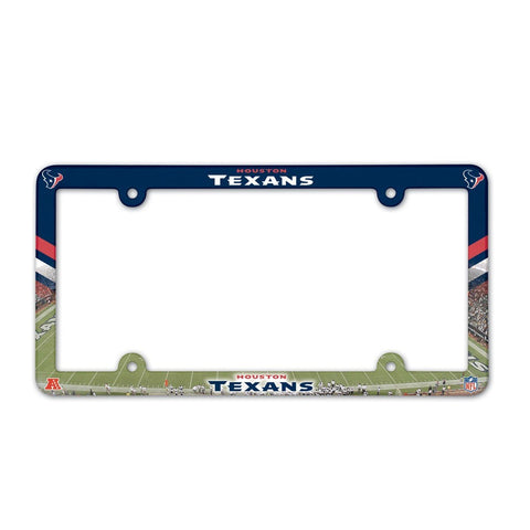 Houston Texans Color Plastic License Plate Frame