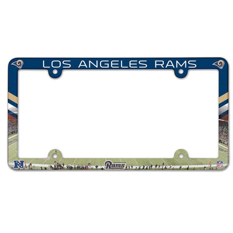 Los Angeles Rams Color Plastic License Plate Frame