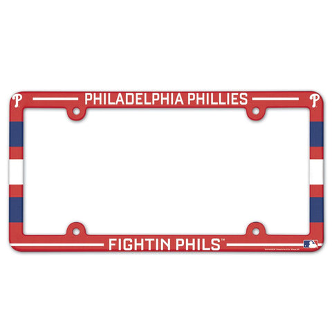 Philadelphia Phillies Color Plastic License Plate Frame