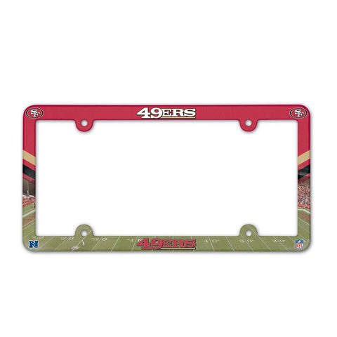 San Francisco 49ers Color Plastic License Plate Frame