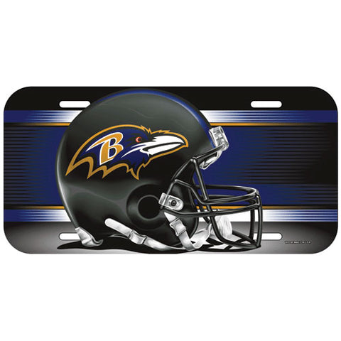 Baltimore Ravens Plastic License Plate