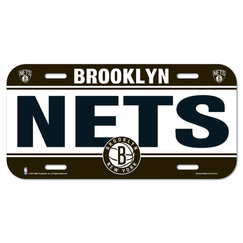 Brooklyn Nets Plastic License Plate