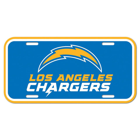 Los Angeles Chargers Plastic License Plate