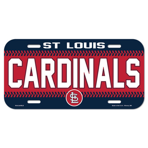 St. Louis Cardinals Plastic License Plate