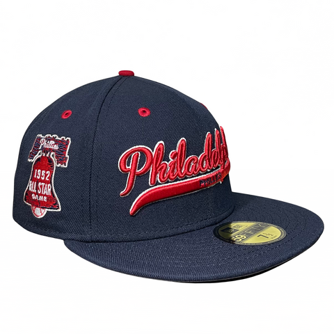 Philadelphia Phillies Navy with Gray UV 1952 ASG Sidepatch 5950 Fitted Hat