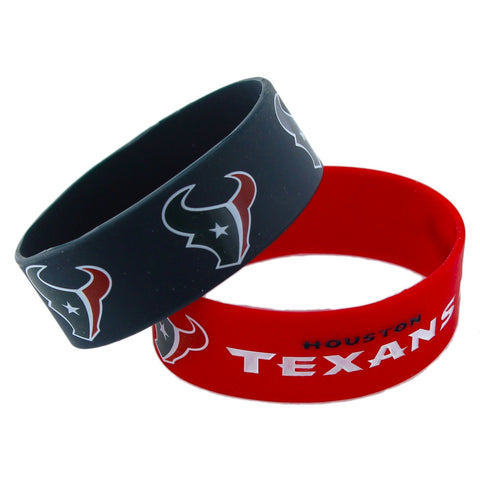 Houston Texans Two Pack Wide Bracelets