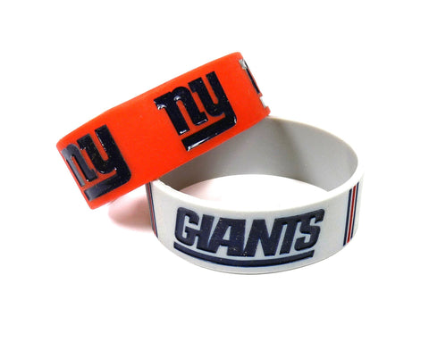 New York Giants Two Pack Wide Bracelets