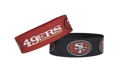San Francisco 49ers Two Pack Wide Bracelets
