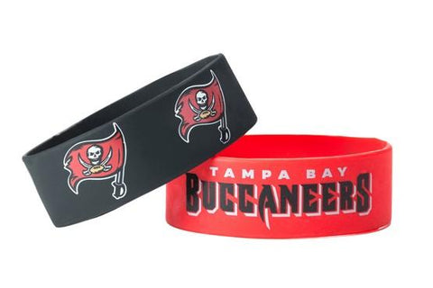 Tampa Bay Buccaneers Two Pack Wide Bracelets
