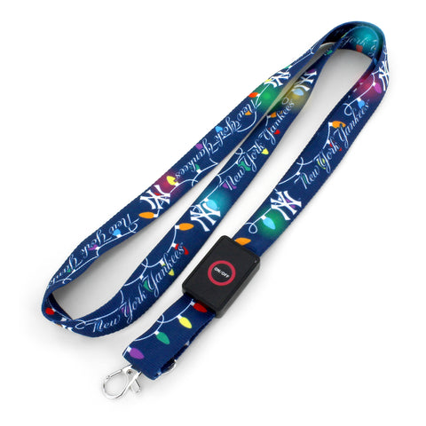 New York Yankees Holiday Light Up Lanyard