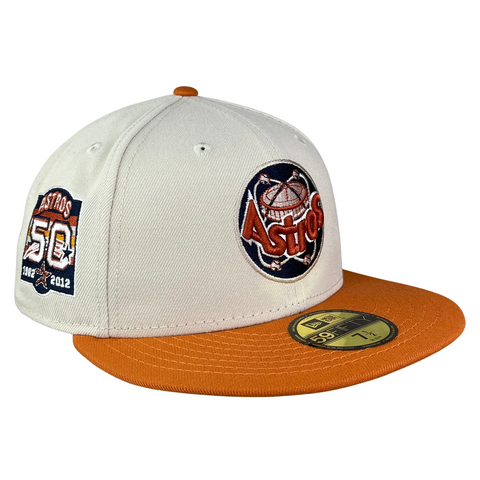 59FIFTY Houston Astros Stone/Burnt Orange/Green 50th Anniversary Patch