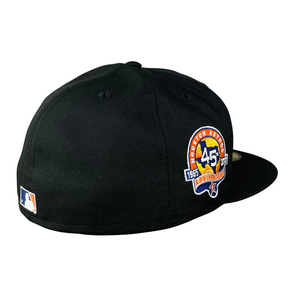 Black Houston Astros 45th Anniversary New Era 59FIFTY Fitted Hat 75/8