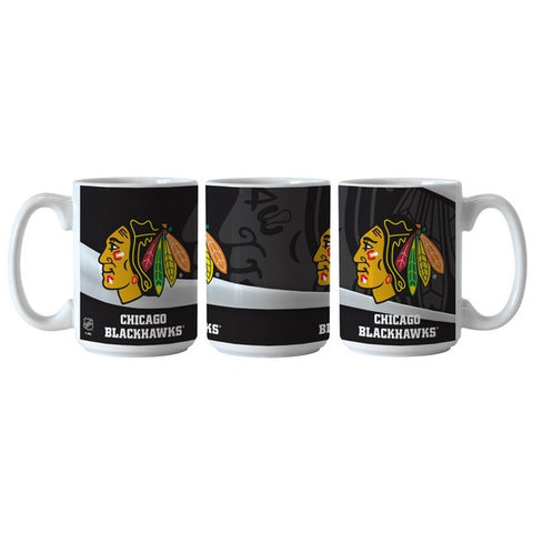 Chicago Blackhawks 15oz. Wave Mug
