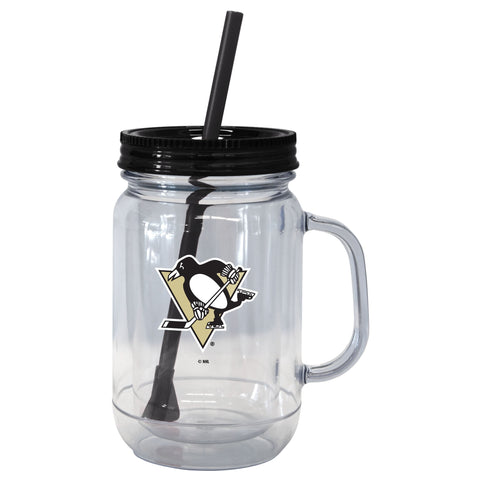 Pittsburgh Penguins 20oz. Mason Straw Tumbler