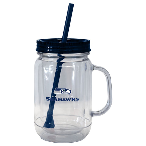 Seattle Seahawks 20oz. Mason Straw Tumbler