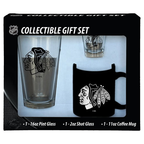 Chicago Blackhawks 3pc. Drinkware Gift Set