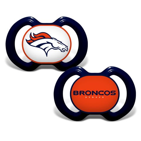 Denver Broncos 2 Pack Baby Pacifiers