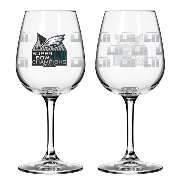 Philadelphia Eagles Super Bowl LII Champions 12 oz. Wine Glass – Fan ...