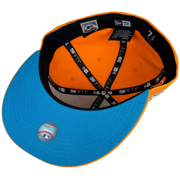 Wyoming Cowboys Custom Blue and Orange 59FIFTY Fitted Hat