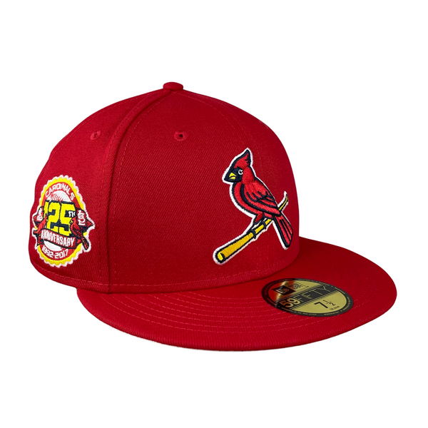 ST. LOUIS CARDINALS 125 ANNIVERSARY GREEN BRIM NEW ERA FITTED HAT