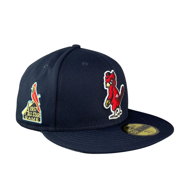 Exclusive Fitted New Era 7 3/4 St Louis Cardinals Cap Hat Mint Red Teal '57  ASG