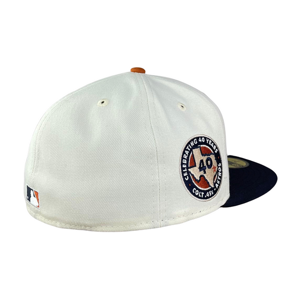 Houston Colt .45's New Era Cooperstown Collection Centennial Collection  59FIFTY Fitted Hat - Navy/Orange