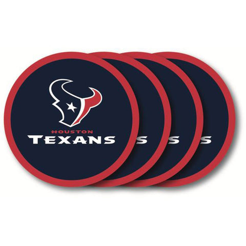 Houston Texans 4 Pack Vinyl Coasters