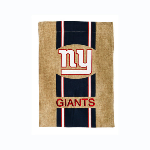 New York Giants Burlap Garden Flag