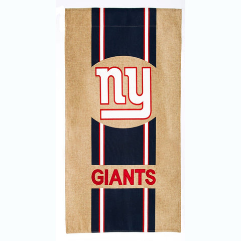 New York Giants Burlap House Flag