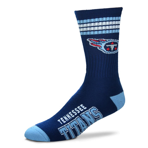 Tennessee Titans 4 Stripe Deuce Socks - Large