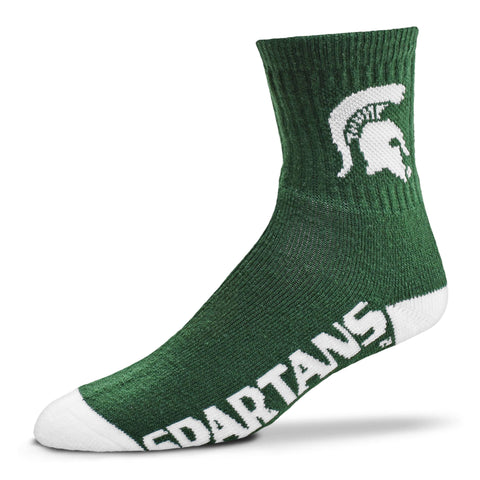 Michigan State Spartans Team Color Crew Socks - Large