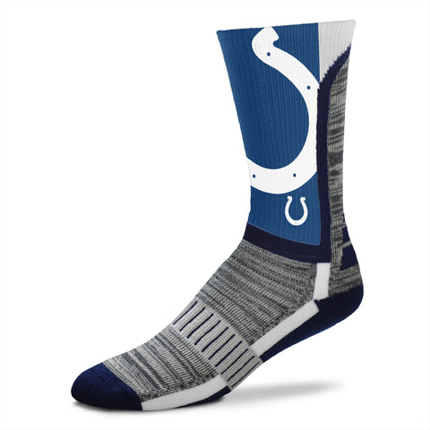 Indianapolis Colts DyeNamic Big Logo Socks - Large