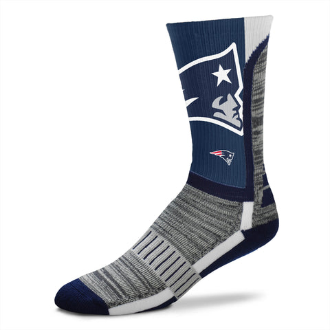 New England Patriots DyeNamic Big Logo Socks - Large