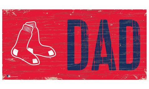 Boston Red Sox Dad Wooden Sign