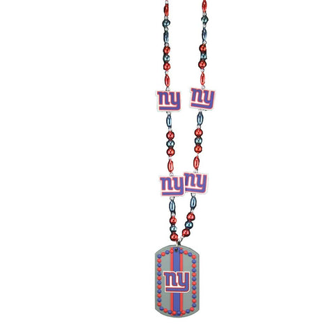 New York Giants Dog Tag Beads