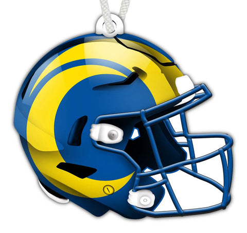 Los Angeles Rams Authentic Wooden Helmet Ornament