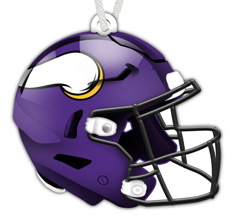 Minnesota Vikings Authentic Wooden Helmet Ornament