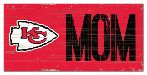 Kansas City Chiefs Mom Wooden Sign