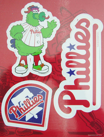 Philadelphia Phillies Phillie Phanatic Small Punch Out Multi Magnet Sheet