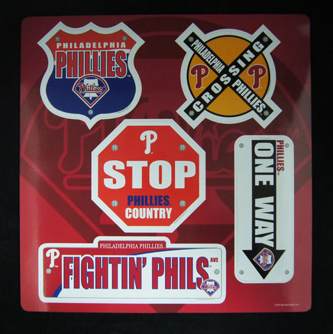 Philadelphia Phillies Road Sign Magnet Sheet