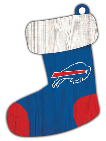 Buffalo Bills Wooden Stocking Ornament