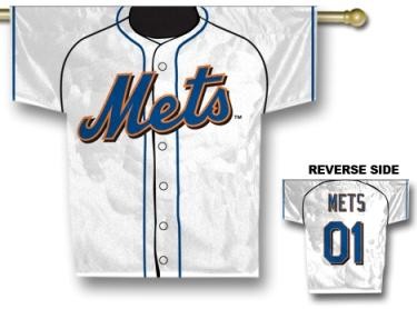 New York Mets 2 Sided Jersey Flag (Domestic)