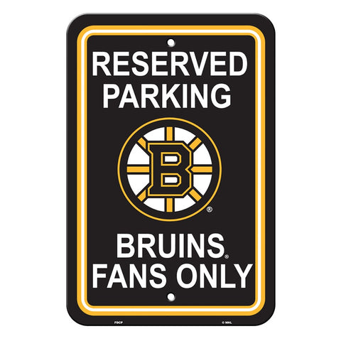 Boston Bruins Reserved Parking Sign