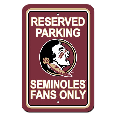 Florida State Seminoles Reserved Parking Sign