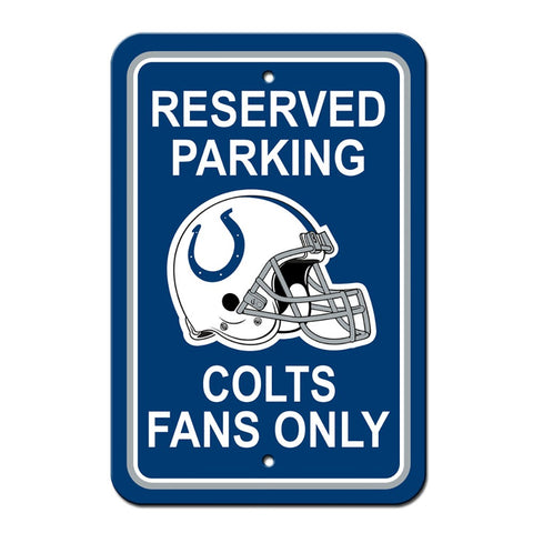 Indianapolis Colts Reserved Parking Sign