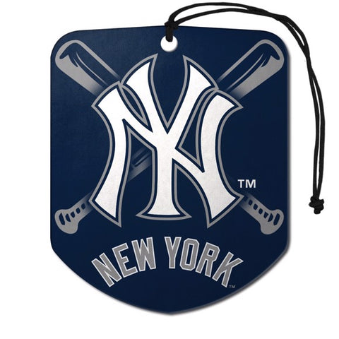 New York Yankees 2 Pack Air Freshener - Shield