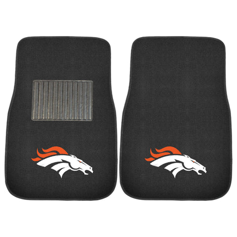 Denver Broncos 2 Piece Embroidered Car Mat