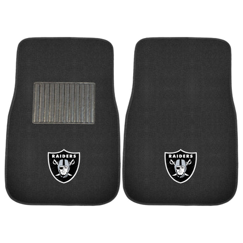 Las Vegas Raiders 2 Piece Embroidered Car Mat